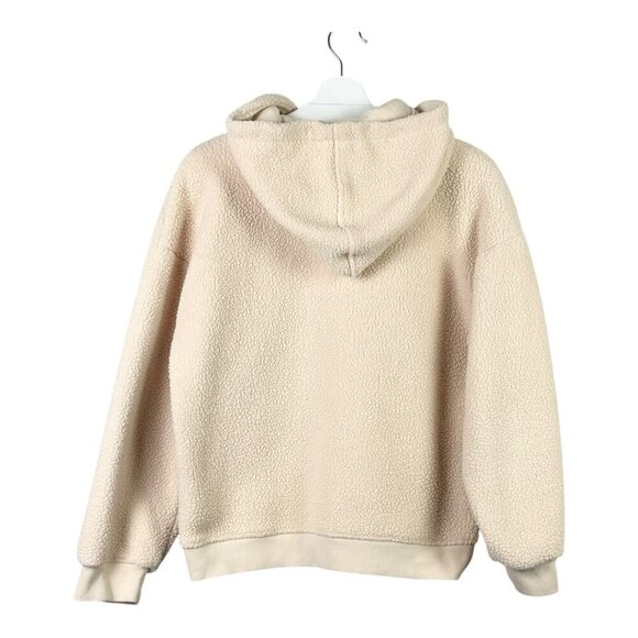 Madewell Resourced Fleece Hooded Zip Jacket Bone - Picture 3 of 12